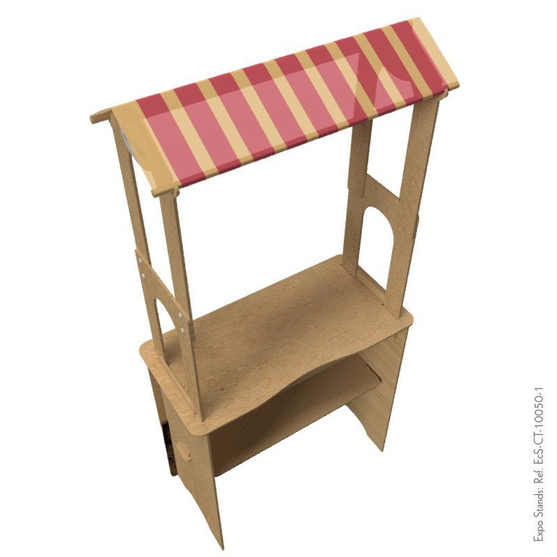 Counter eco amigable con techo