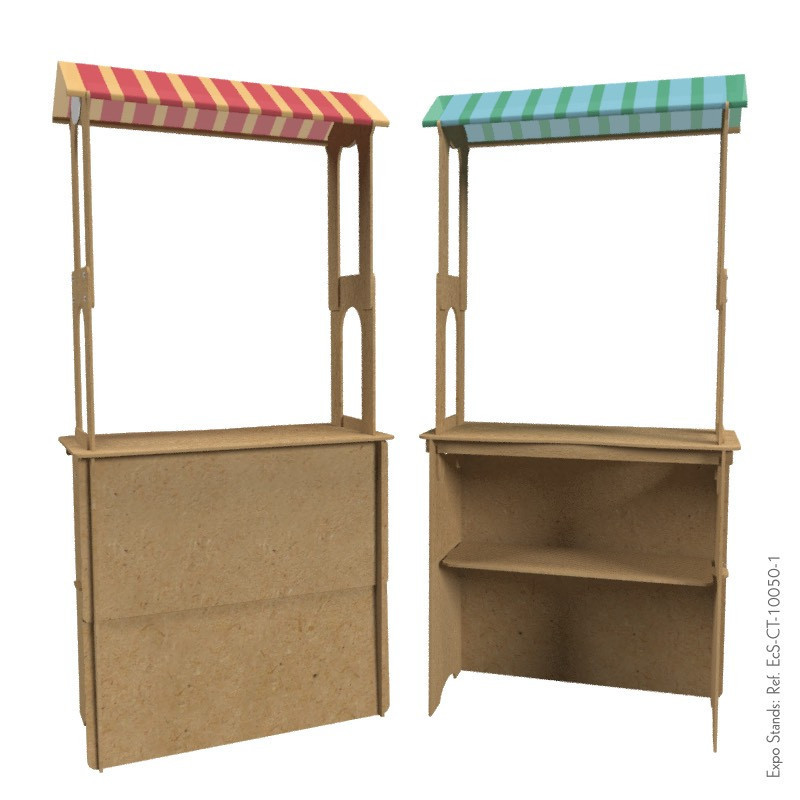 Counter eco amigable con techo