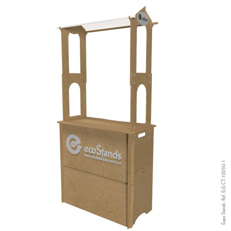 Counter eco amigable con techo