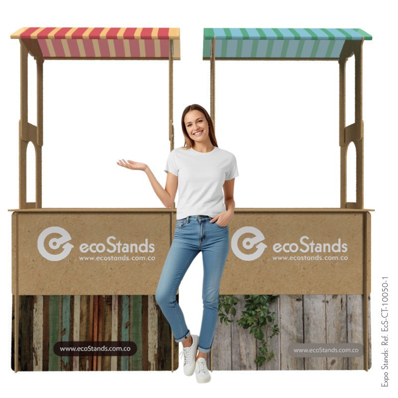 Counter eco amigable con techo