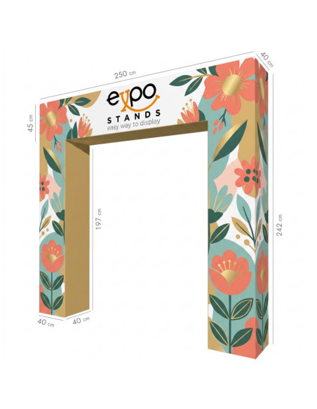 Arco publicitario portátil 250x 240 cm