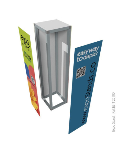 Totem cubo publicitario portátil