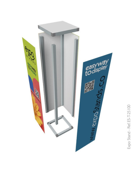 Totem cubo publicitario portátil