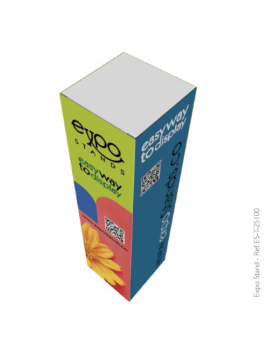 Totem cubo publicitario portátil