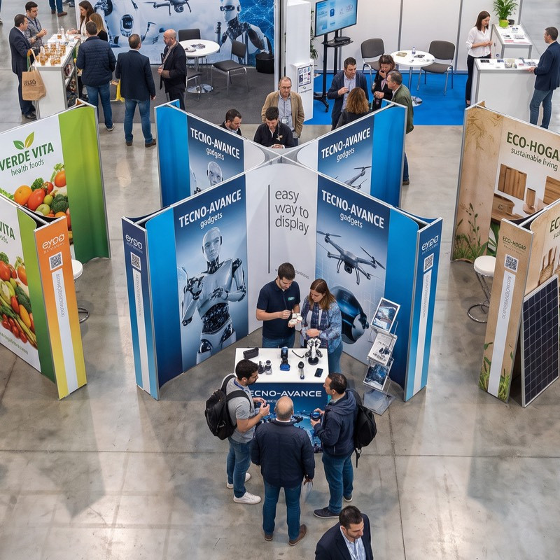 BackWall / Expo muro 2x2 en X