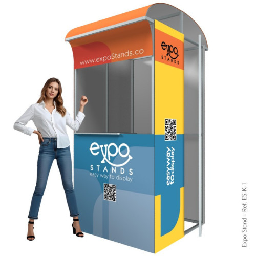 Portable booth or kiosk 1 x 1 m