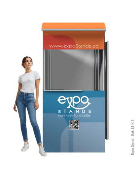 Caseta o Kiosco portátil de 1 x 1 mts