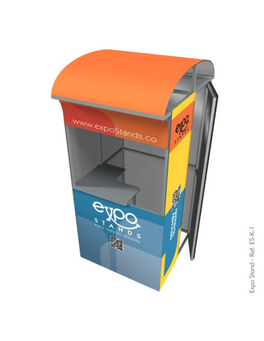 Caseta o Kiosco portátil de 1 x 1 mts