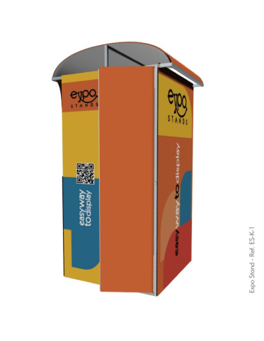 Caseta o Kiosco portátil de 1 x 1 mts