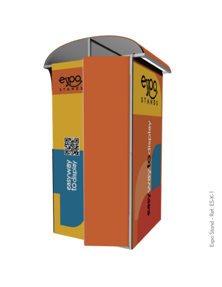 Caseta o Kiosco portátil de 1 x 1 mts