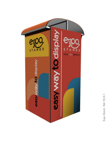 Caseta o Kiosco portátil de 1 x 1 mts