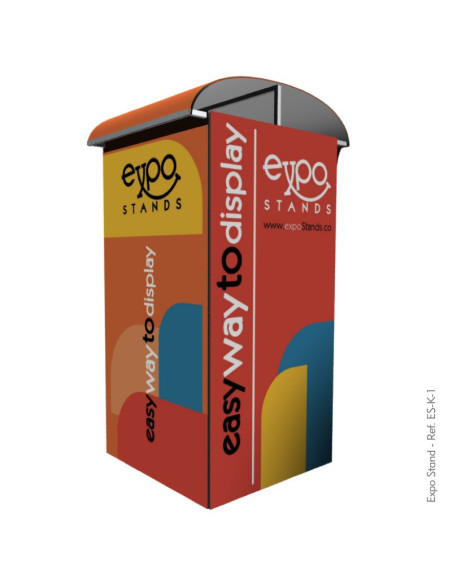Caseta o Kiosco portátil de 1 x 1 mts