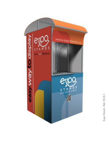 Caseta o Kiosco portátil de 1 x 1 mts