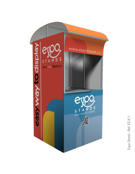 Caseta o Kiosco portátil de 1 x 1 mts