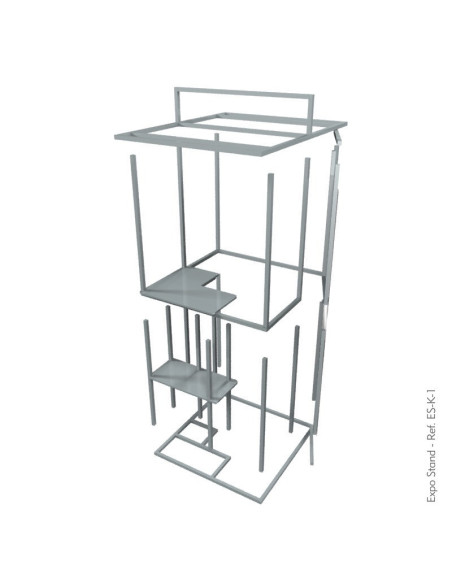 Caseta o Kiosco portátil de 1 x 1 mts