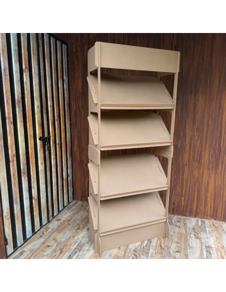 Portable book display shelf Eco Stands