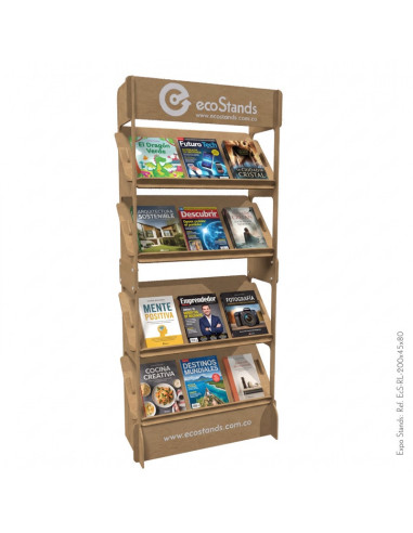 Repisa exhibidor para libros portable Eco Stands