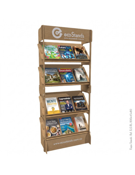 Repisa exhibidor para libros portable Eco Stands