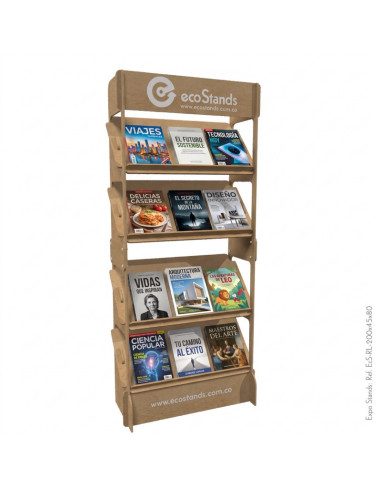 Repisa exhibidor para libros portable Eco Stands