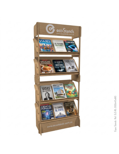 Repisa exhibidor para libros portable Eco Stands