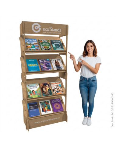 Repisa exhibidor para libros portable Eco Stands