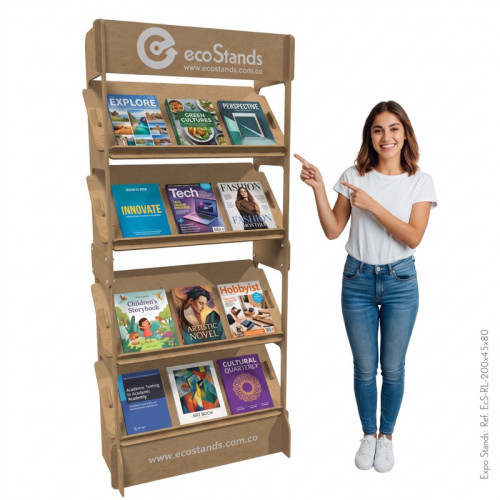 Repisa exhibidor para libros portable Eco Stands