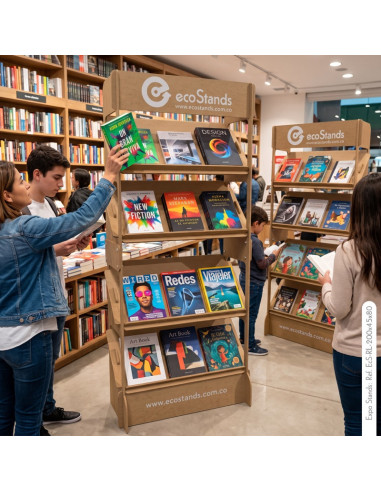 Repisa exhibidor para libros portable Eco Stands