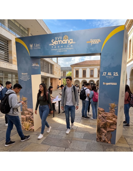 Arco publicitario portátil 250x 240 cm