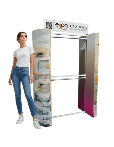 Ganchera rack portátil para prendas de vestir