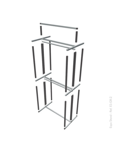 Ganchera rack portátil para prendas de vestir