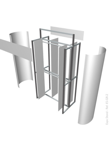 Ganchera rack portátil para prendas de vestir