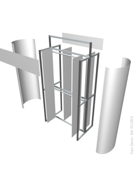 Ganchera rack portátil para prendas de vestir