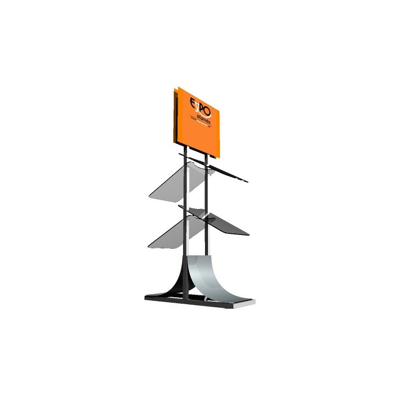 ExpoStands - Porta Brochure con cenefa.