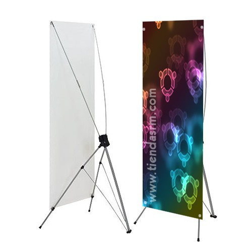 Banner en "X" de 2x1 mts