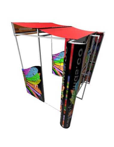 Caseta o Kiosco portátil de 200 x 180 cm