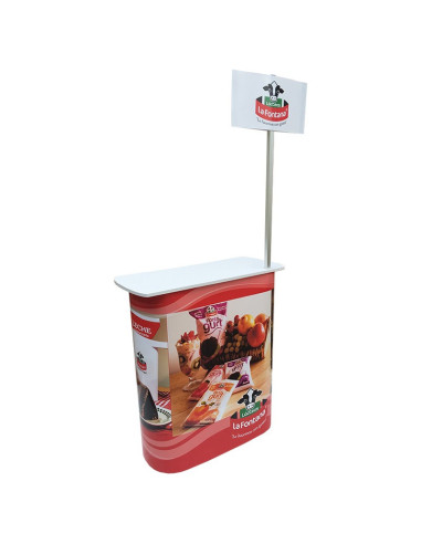 ExpoStands - Mesa o Counter de 90x40 cm con Cenefa