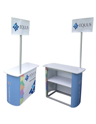 ExpoStands - Mesa o Counter de 90x40 cm con Cenefa