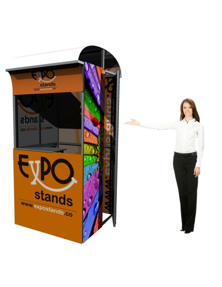 Caseta o Kiosco portátil de 1 x 1 mts
