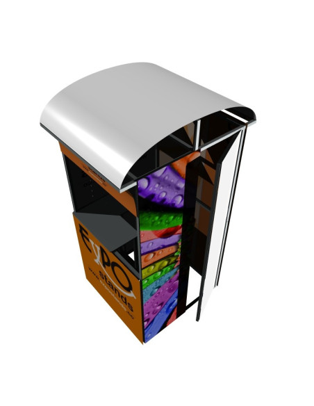 Caseta o Kiosco portátil de 1 x 1 mts