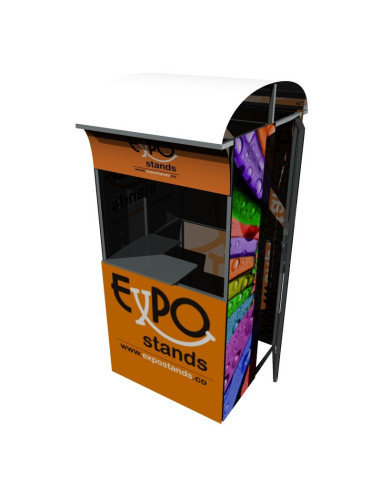 Caseta o Kiosco portátil de 1 x 1 mts