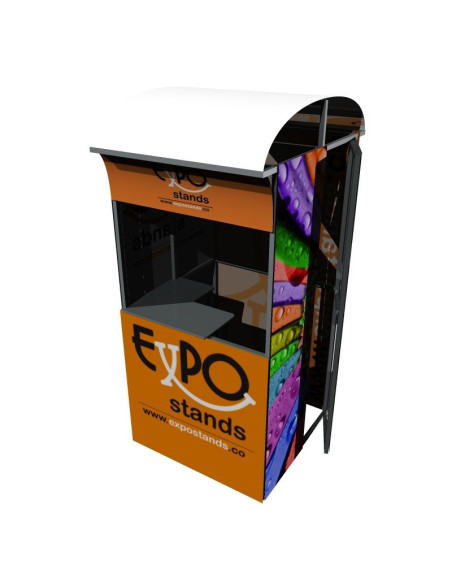 Caseta o Kiosco portátil de 1 x 1 mts
