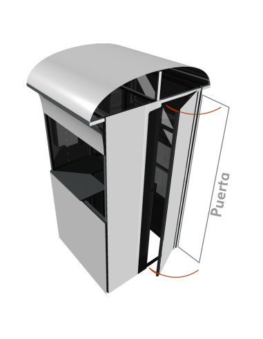 Caseta o Kiosco portátil de 1 x 1 mts