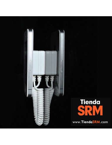 Soporte para exhibición antirrobo para celulares, con cable tipo teléfono