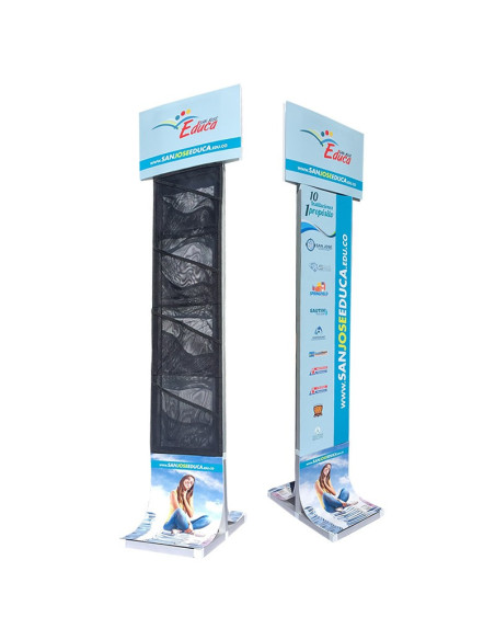 Porta Folletos dual.