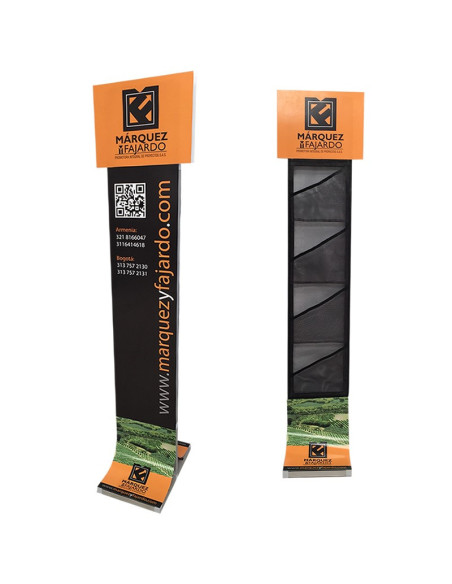 Porta Folletos dual.