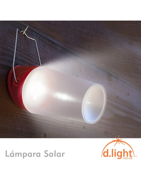 Lámpara linterna LED de recarga solar d´light
