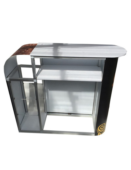 Counter de 90x40 cm con repisa lateral