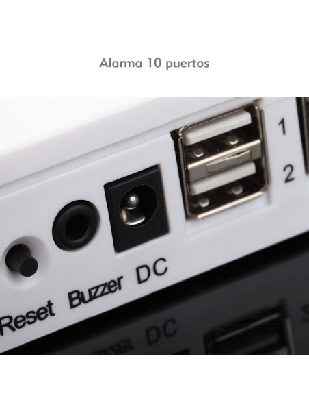 Alarma de seguridad para exhibición de 10 productos.