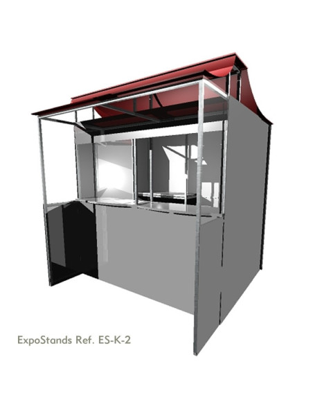 Caseta o Kiosco portátil de 2 x 2 mts