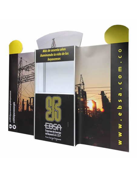 Backing / Porta TV de 3,00 x 2,40 mts